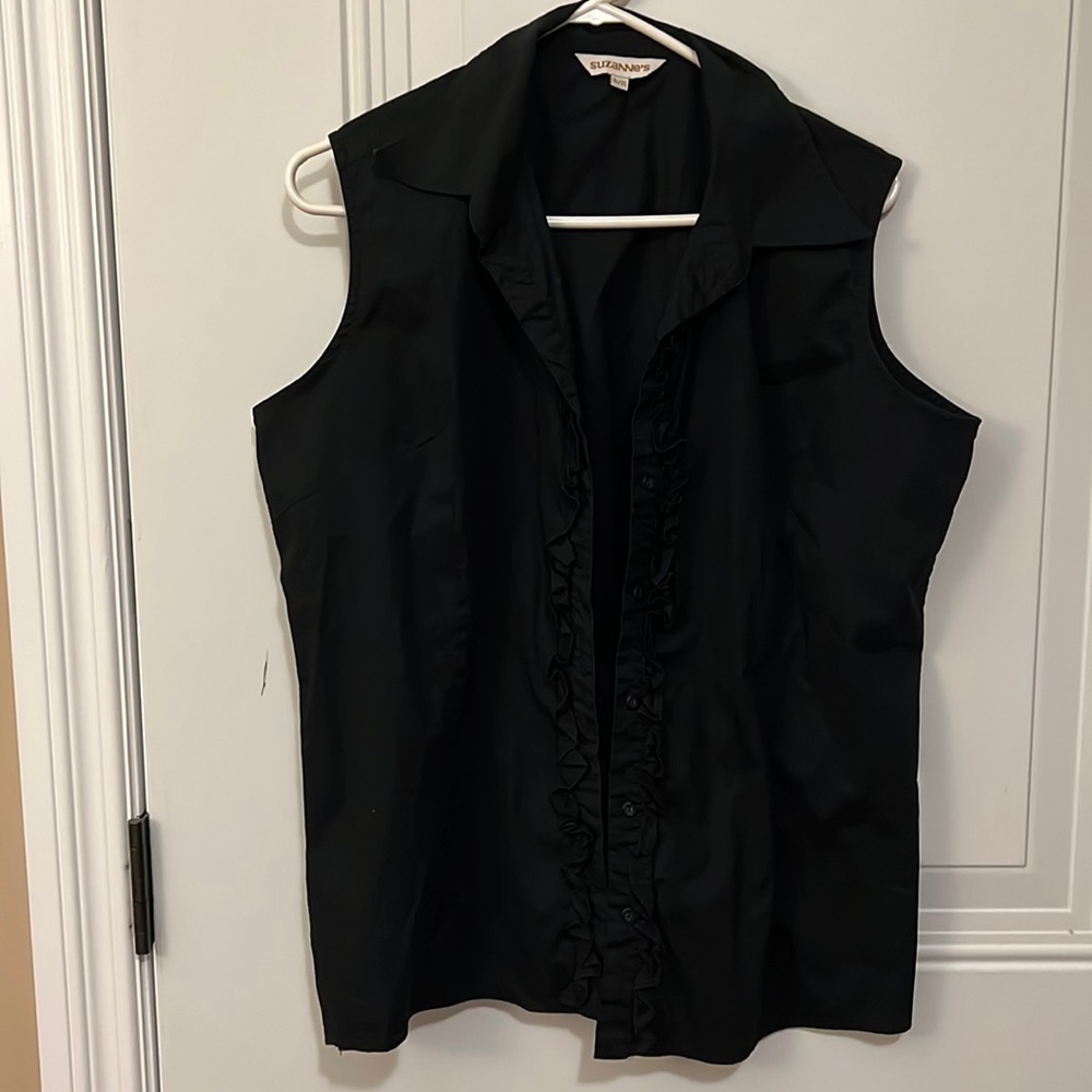 Susanne’s button down vest blouse